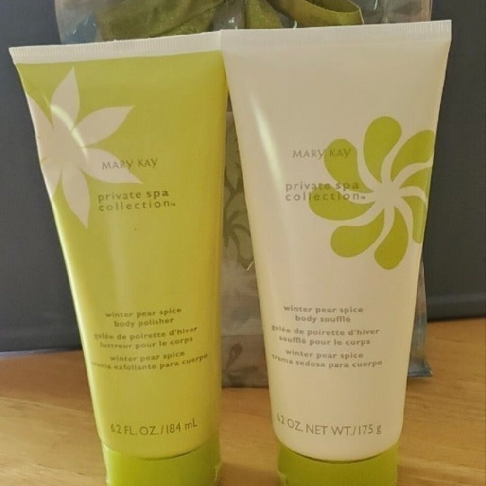 Mary Kay Private Spa Collection Winter Pear Polisher and Souffle